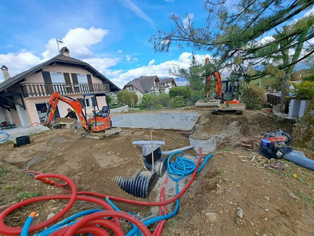 Travaux de terrassement et VRD chez un particulier à Annecy